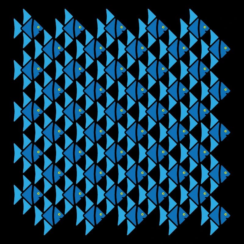 Poisson-ange de style Escher