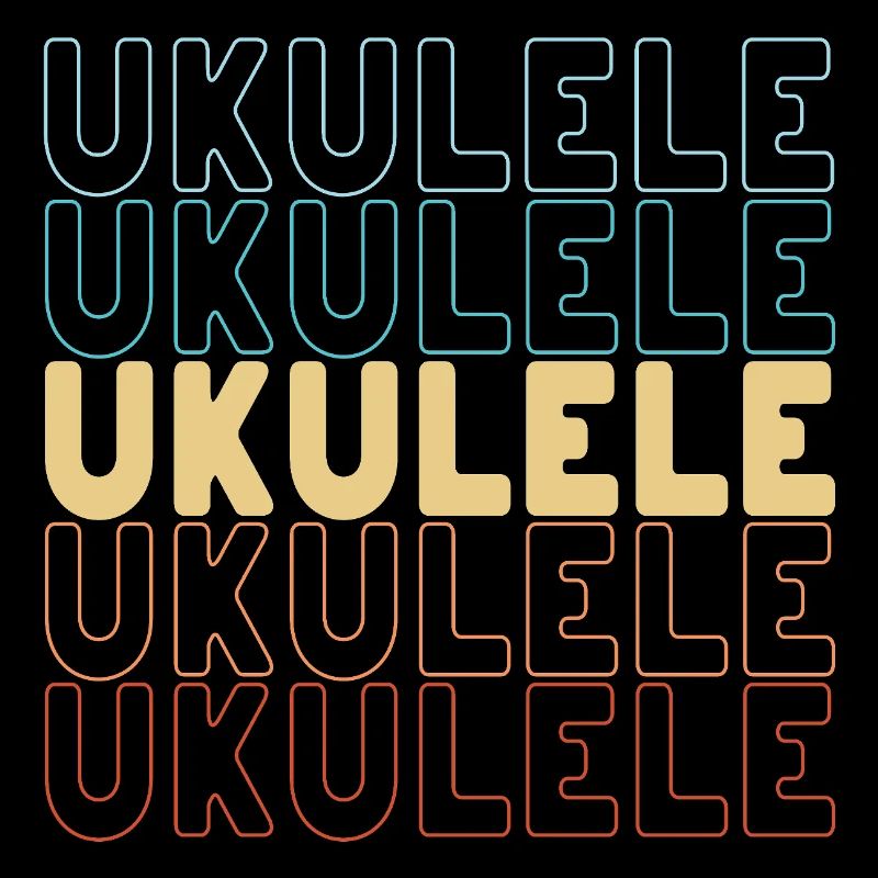 Ukulele typography