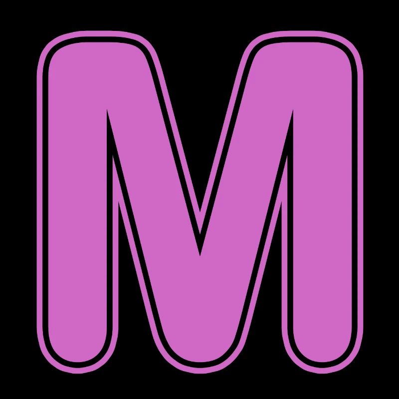 M Letter Alphabet Name Spelling Gift