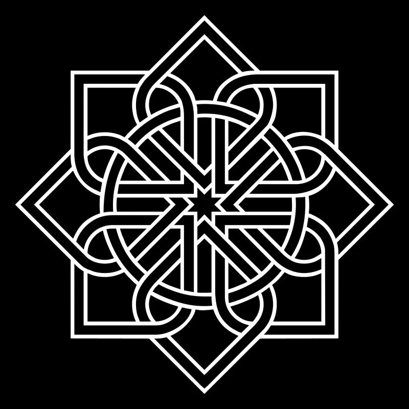 Mandala fleur fleur flocon de neige