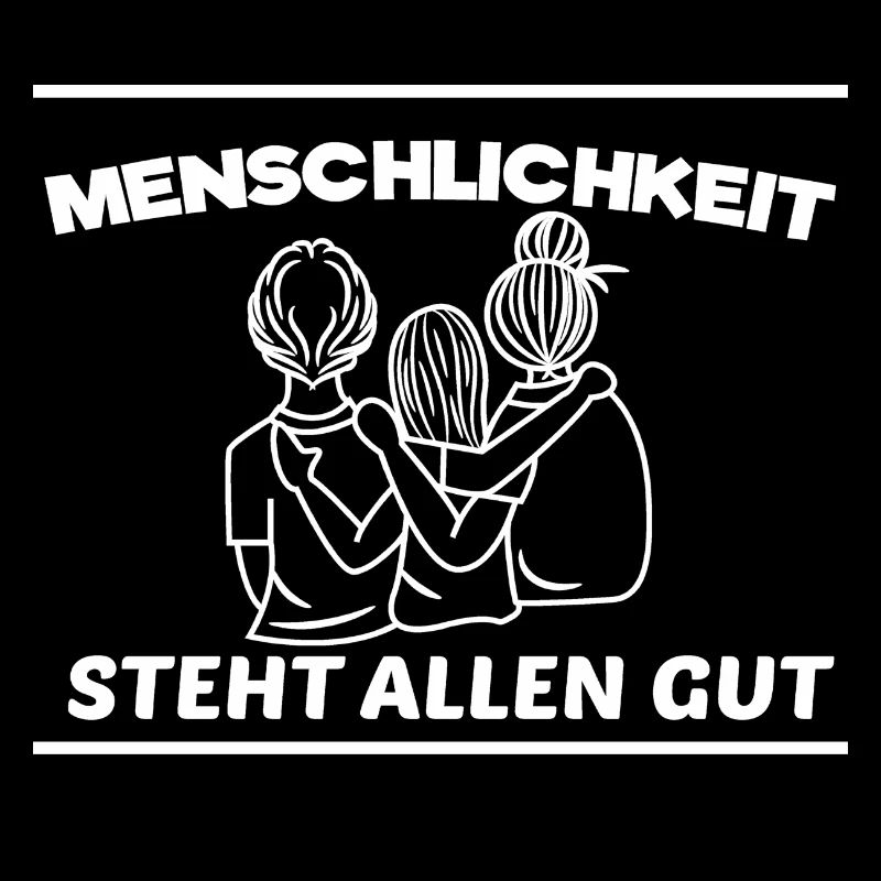 Weltfrieden Menschlichkeit Frieden Liebe Statement