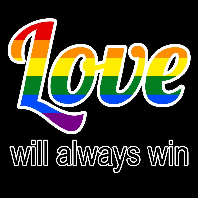 Liebe siegt im Regenbogenstil