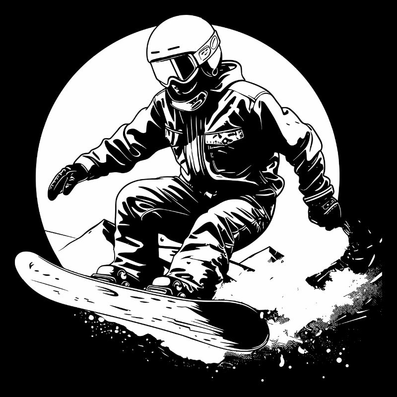 Dessin de snowboarder