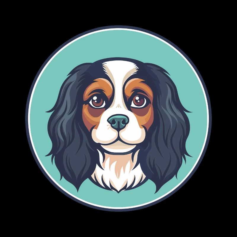 Cavalier King Charles Spaniel Hunderasse Karikatur