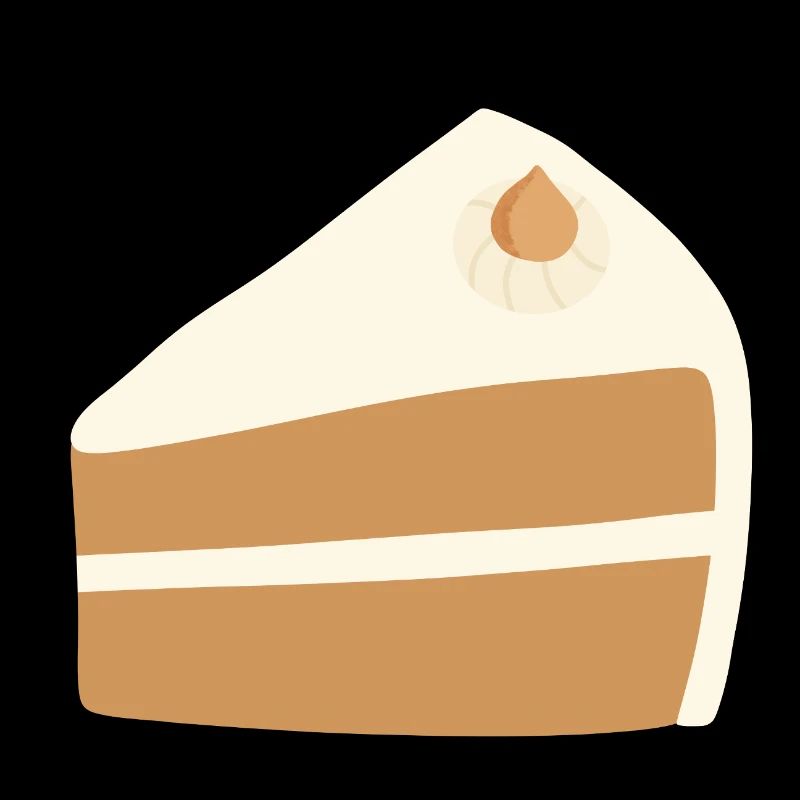 Conception de tranche de gâteau aux noix