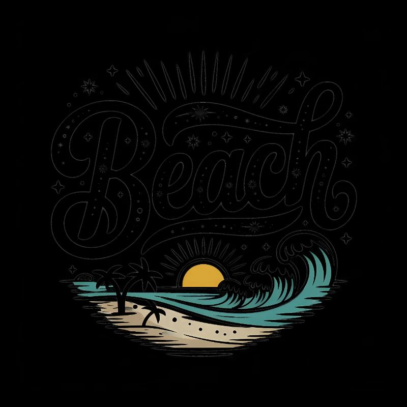 Plage - Logo Cool Surfer