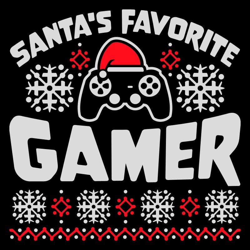 Santa's Favorite Gamer Controller Weihnachten Nerd