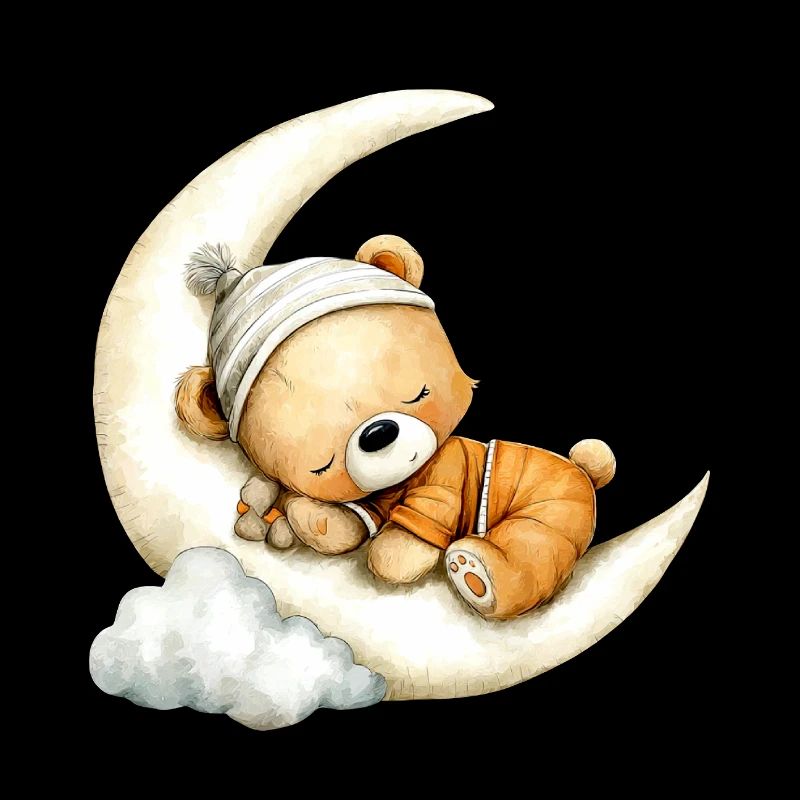 sleeping teddy bear