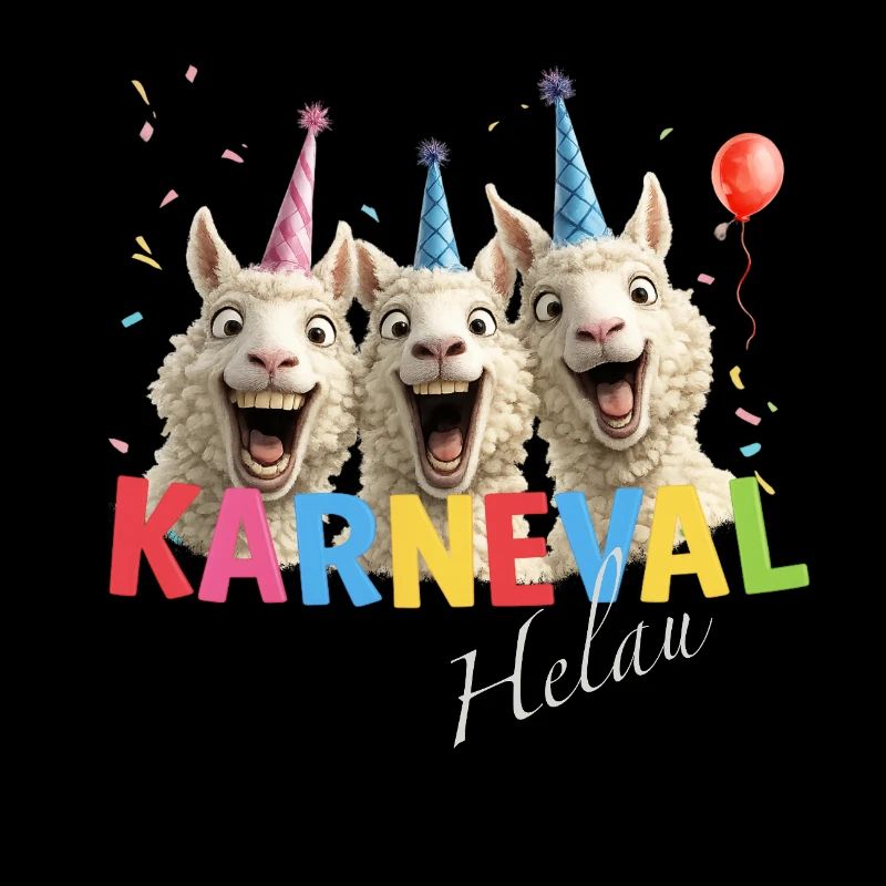 Karneval Schaf Helau