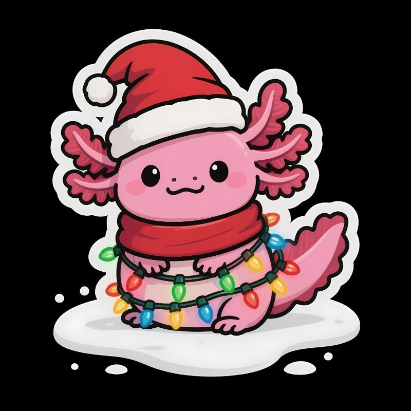 Noël Axolotl drôle
