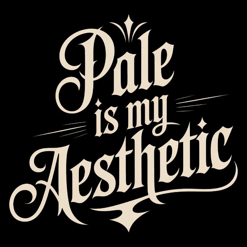 Pâle est ma typographie esthétique