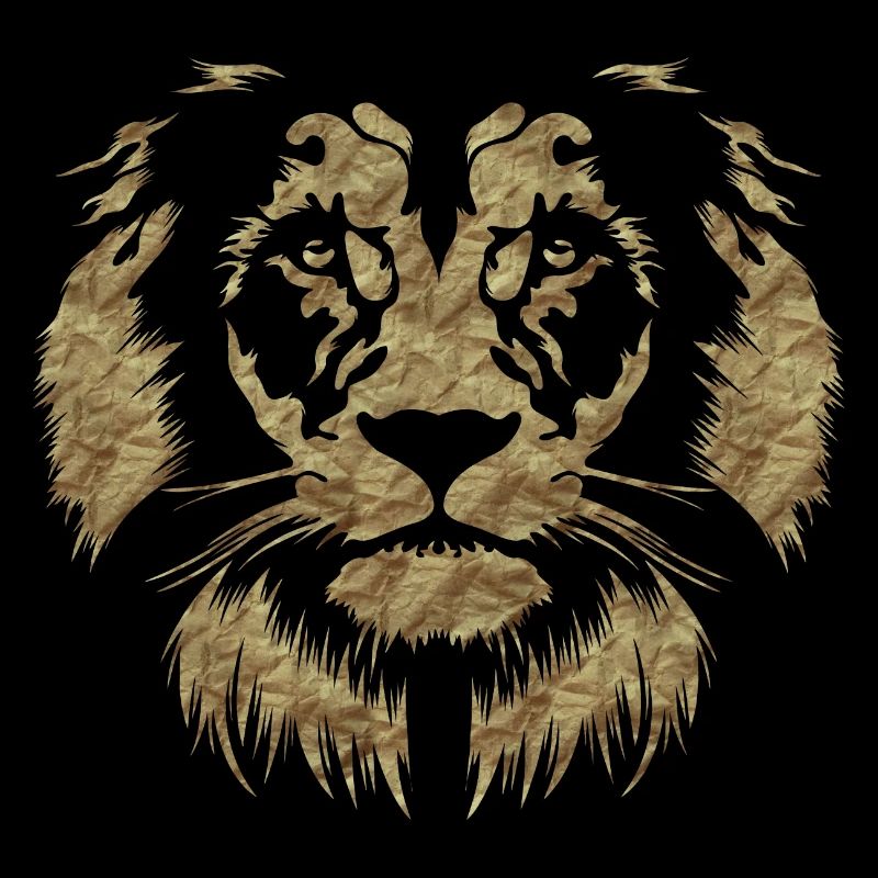 Classic Paper Lion Head