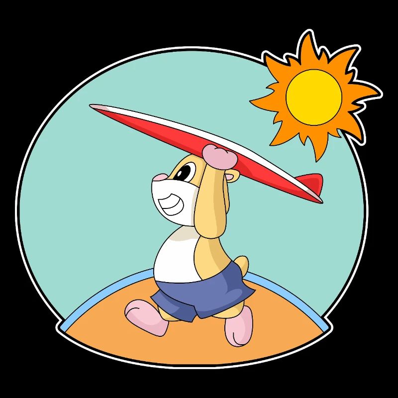 Été de surf sur planche de surf pour hamsters