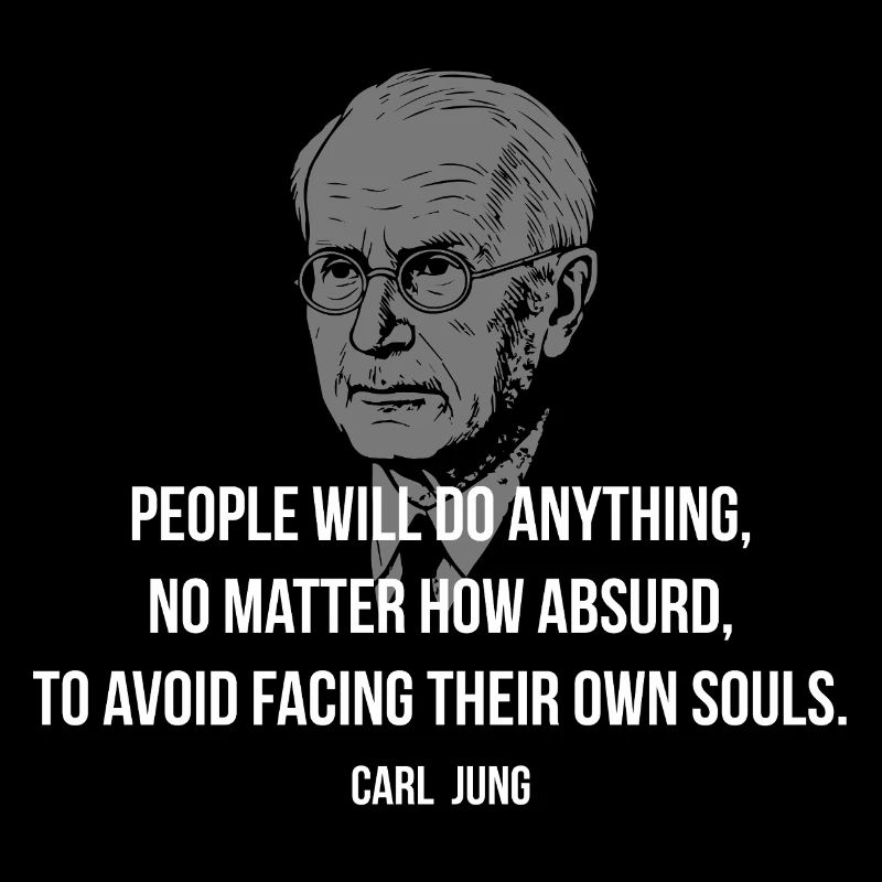 Carl Jung Soul Reflection Quote 