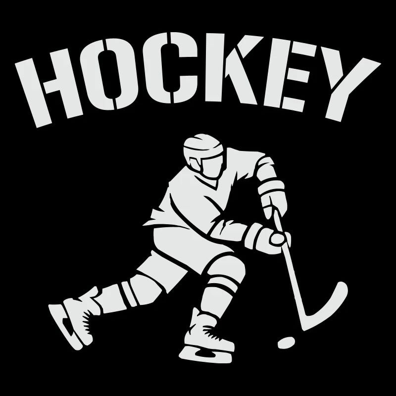 Hockey-Silhouette: Eiszeit auf dem Eis