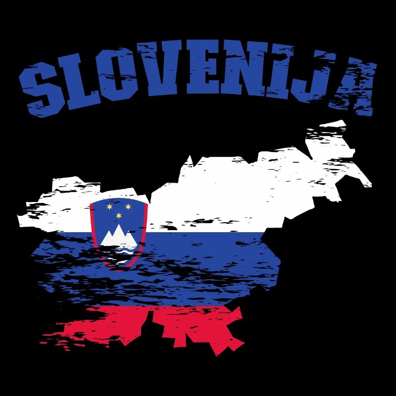Slovenia Flag Map used