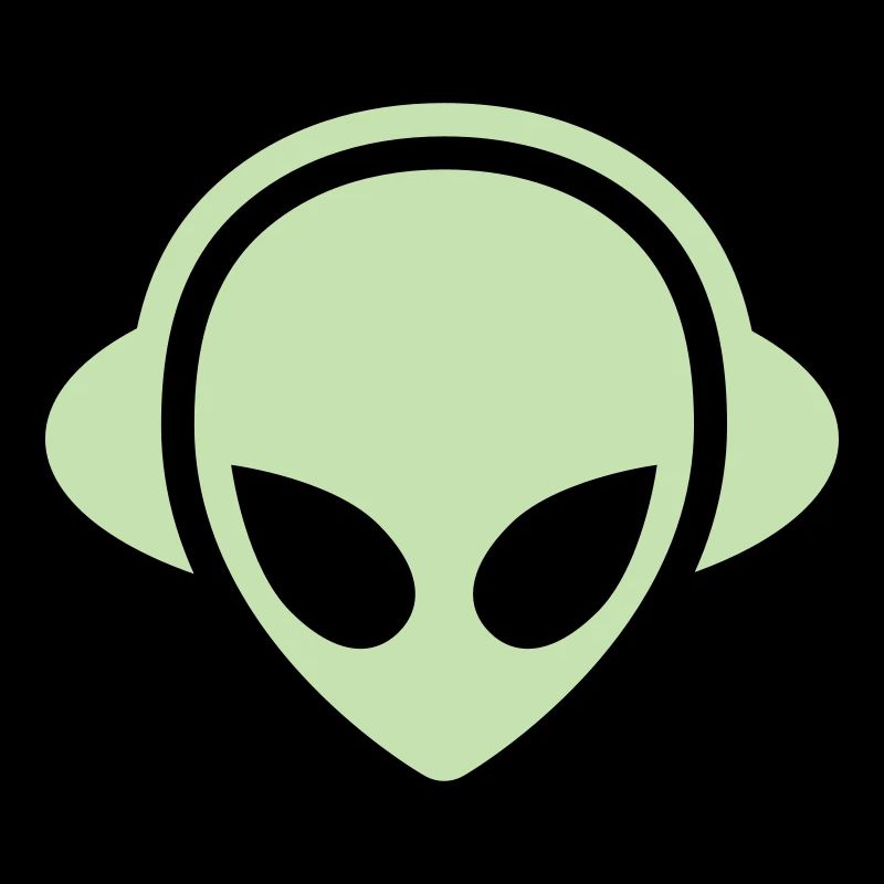 Alien Kopfhörer Glow in the dark