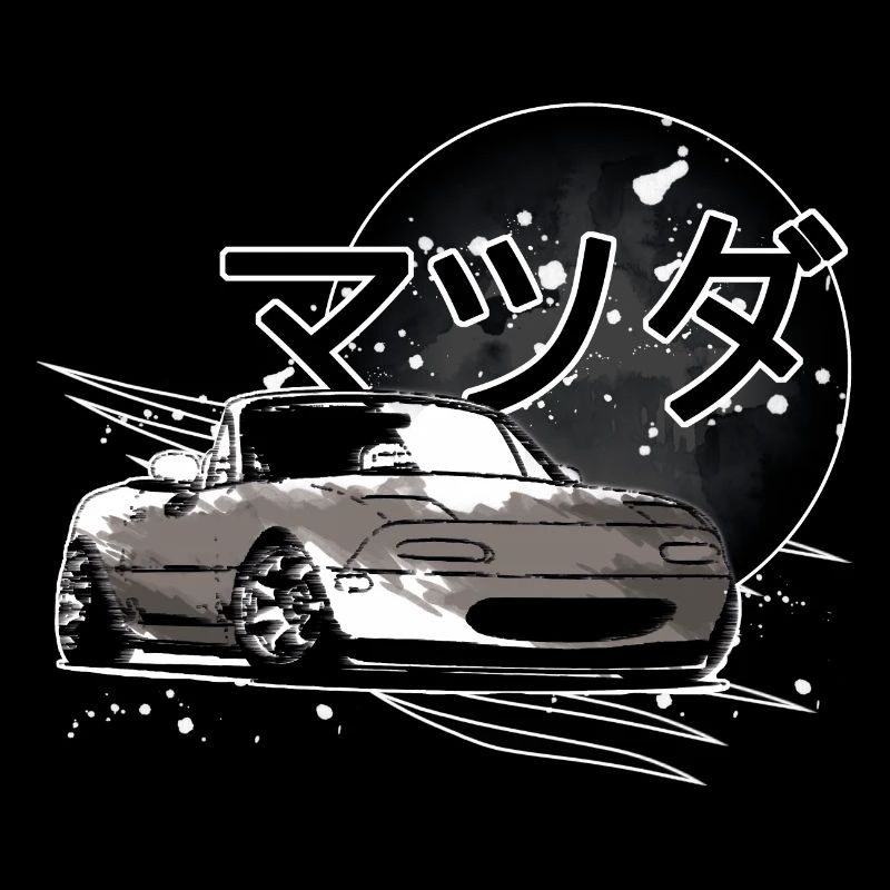 Japanisches Auto Miata Mx5 grau