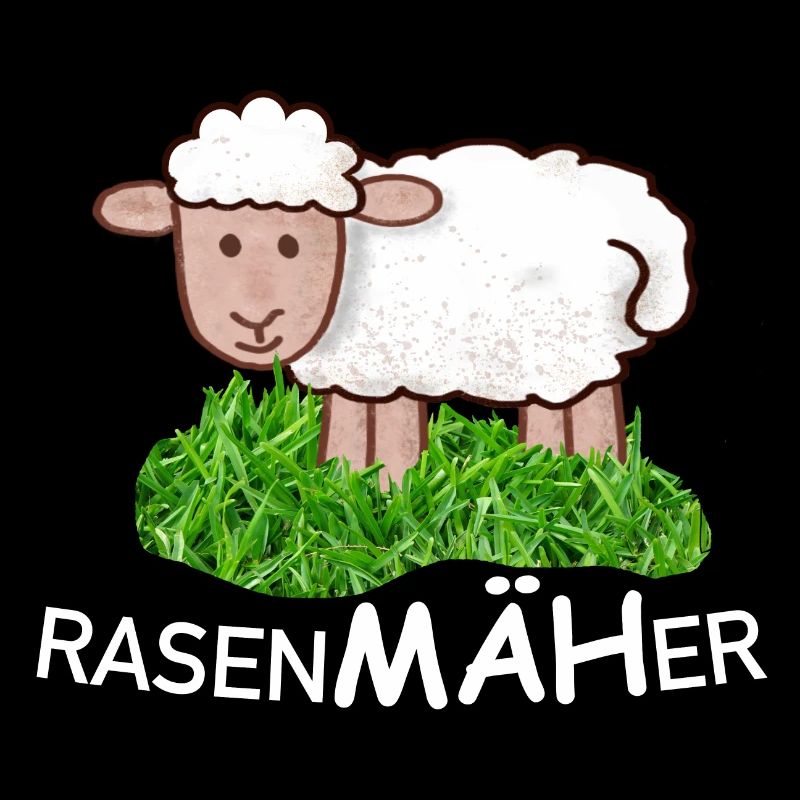 RasenMäher Schaf im Gras