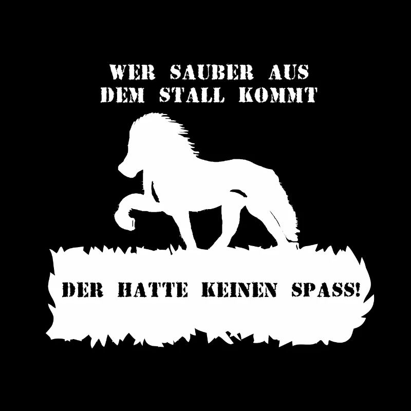 Spruch 7 mit Pferd 1 weiß
