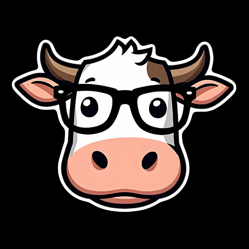 Cow with glasses