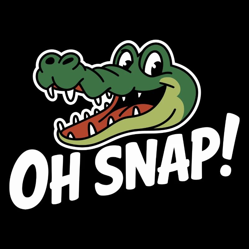 Oh Snap Alligator Cartoon