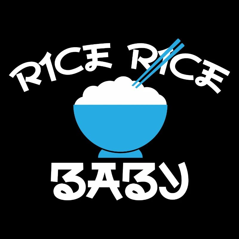 Design du bol bleu bébé Rice Rice