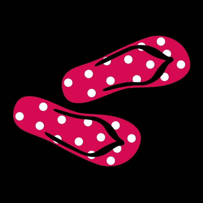 Babouches Toadstool Tongs Points Dots Été