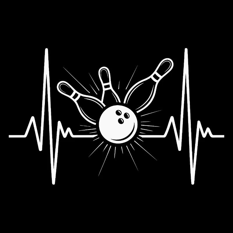 Illustrations vives de boules de bowling