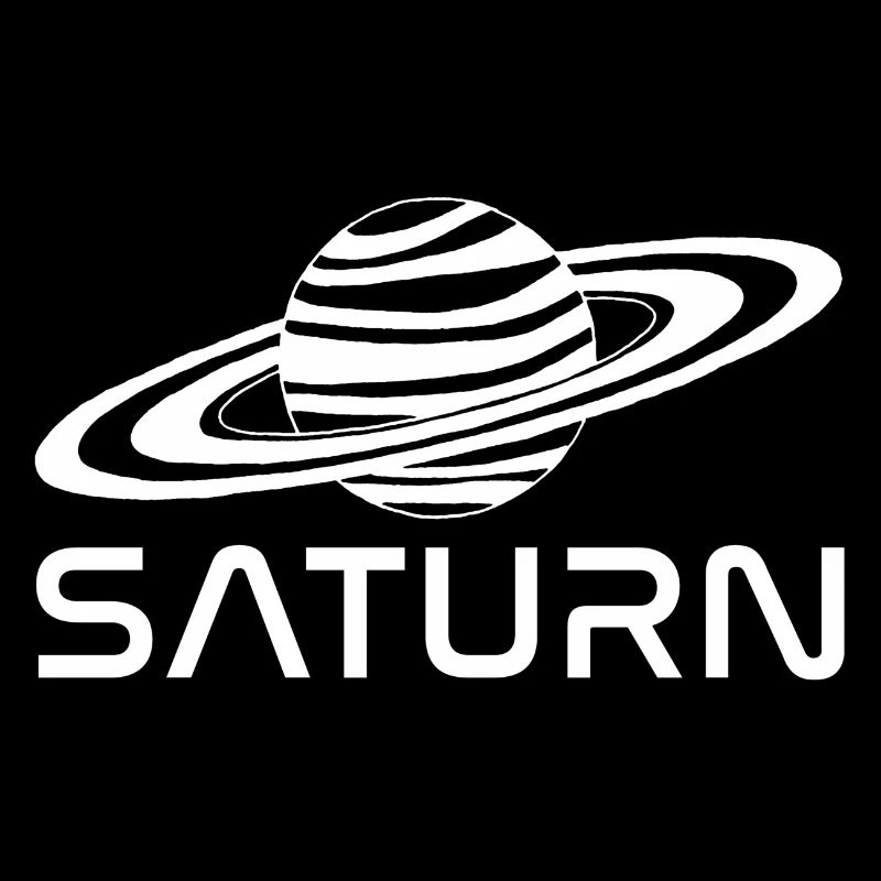 Weißer Saturn Planet