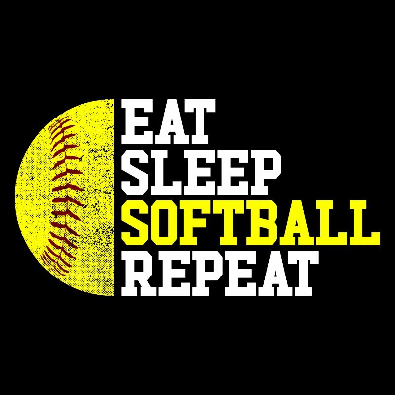 Manger Dormir Softball Répéter Lancer rapide