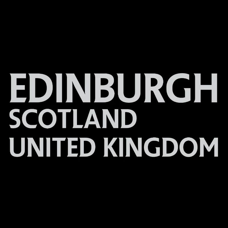 Édimbourg – Écosse Textdesign