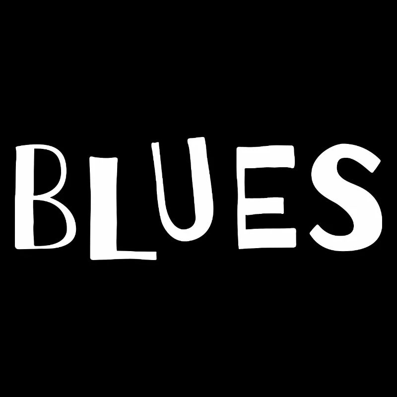 Typographie du blues vieilli