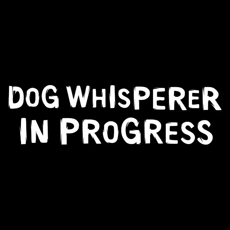 lustiger Hundeflüsterer Spruch - Hundefreunde Logo