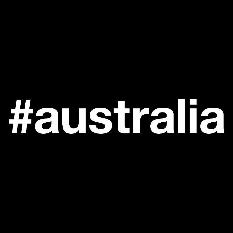 AUSTRALIA Hashtag Australien