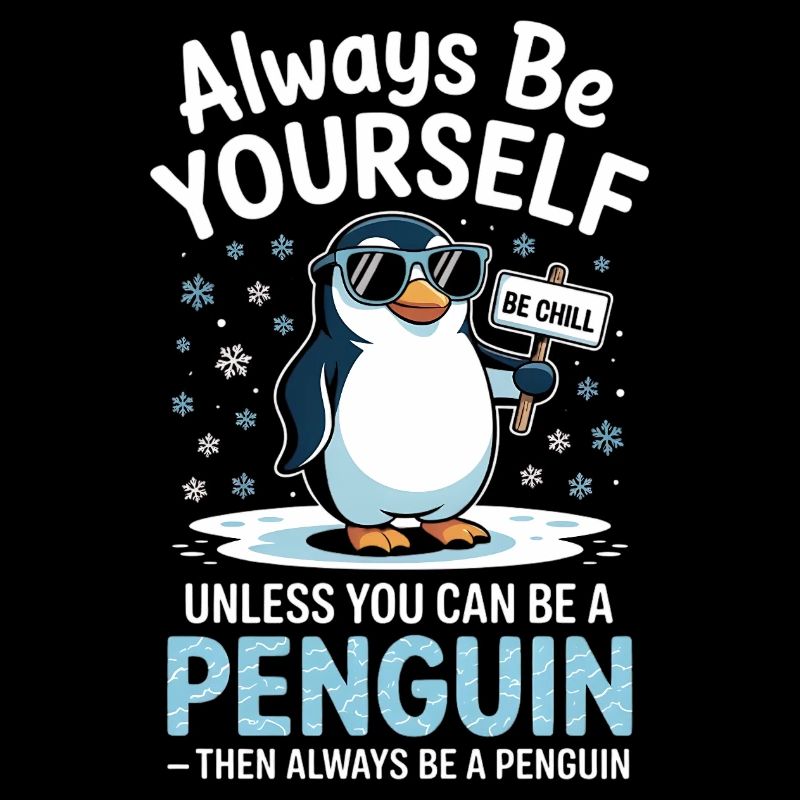 Sei immer du selbst, es sei denn, du kannst ein Pinguin sein