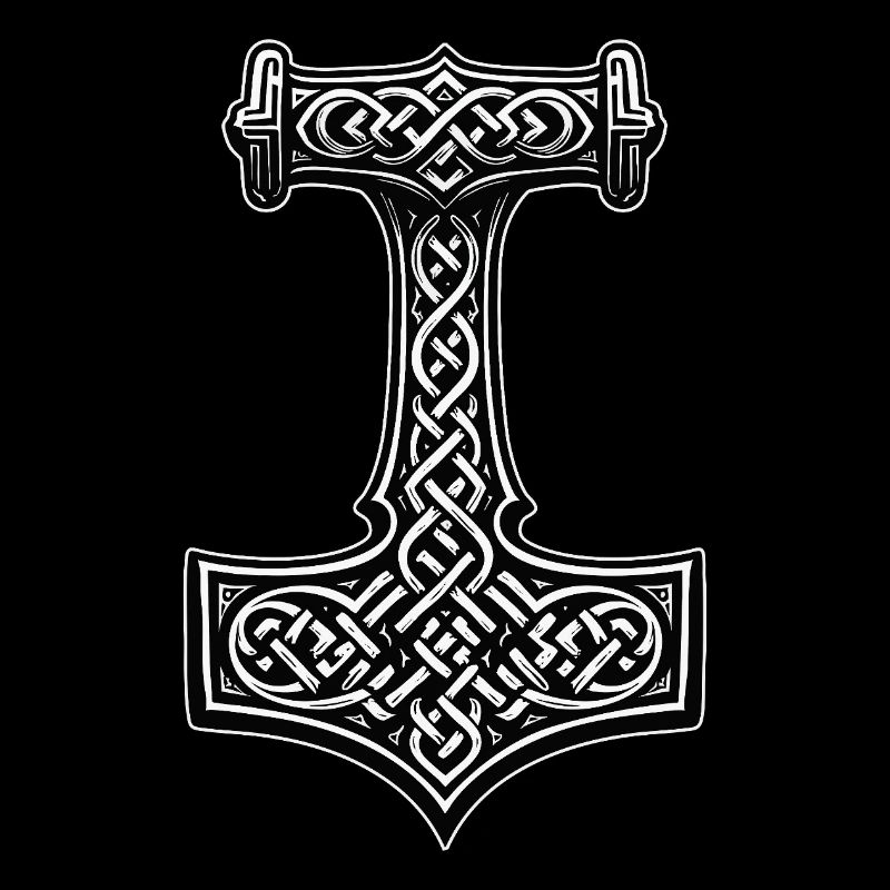 Symbole du nœud viking de Mjölnir