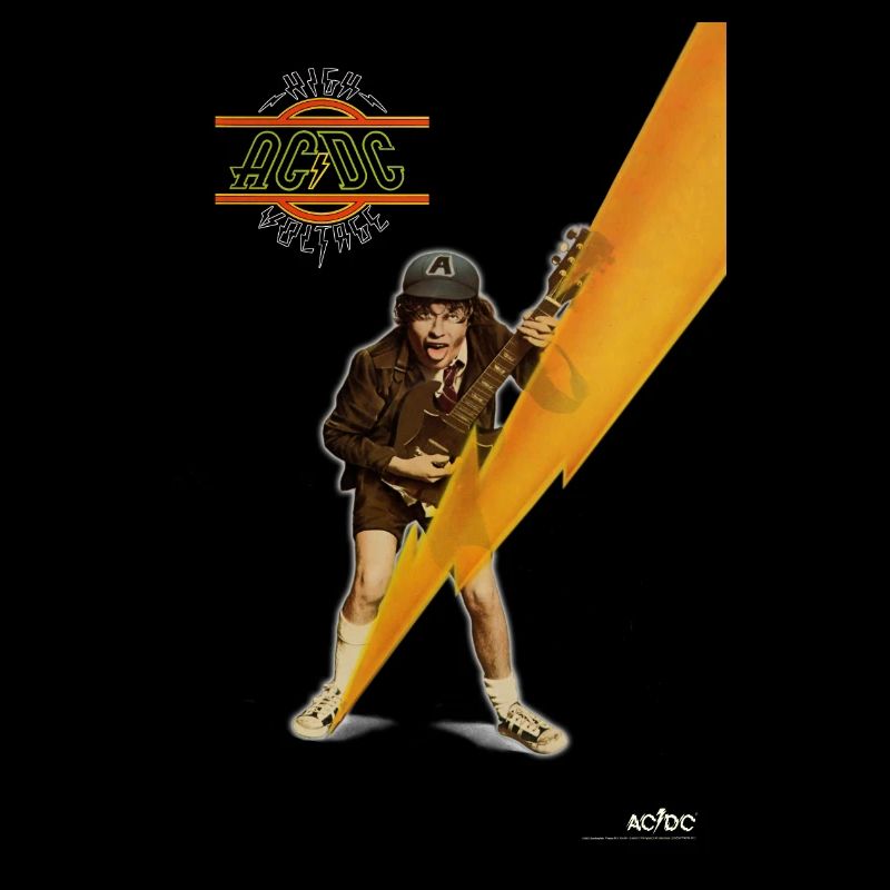 AC/DC High Voltage Angus Young With Lightning