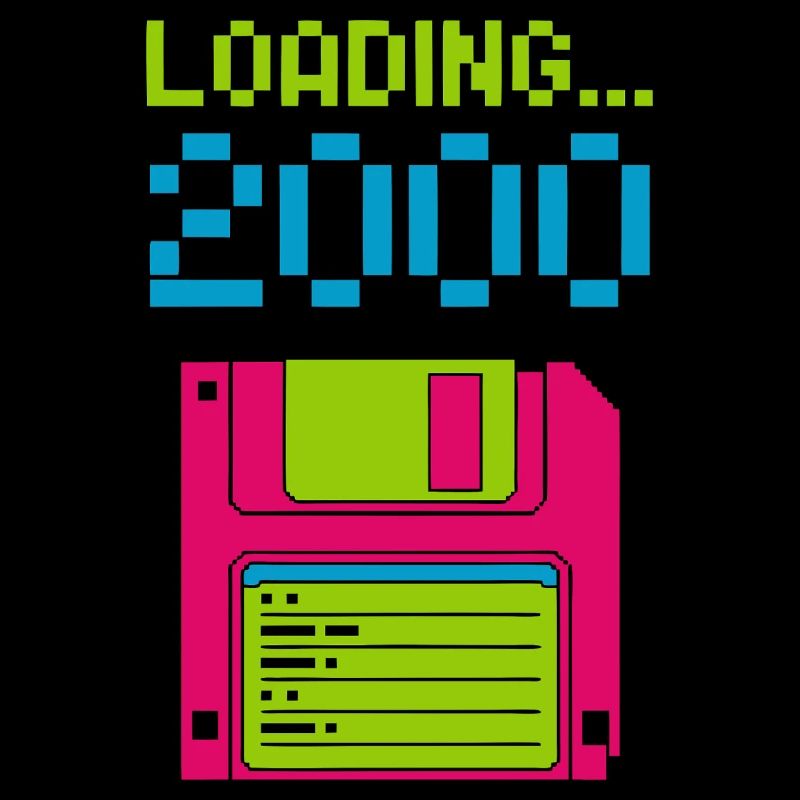 Loading 2000 Disketten-Design Retro Pixel Design