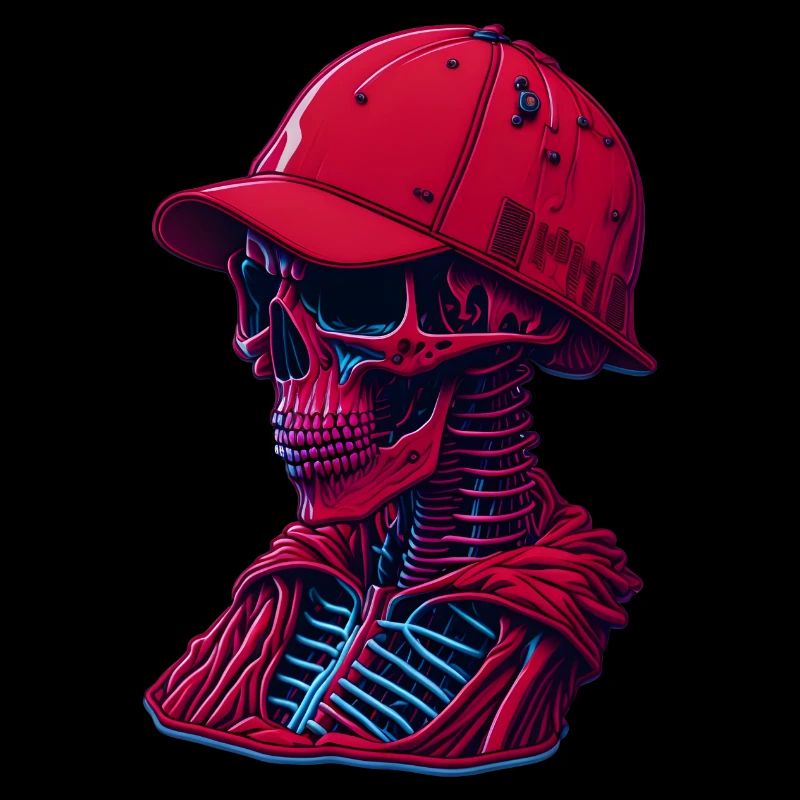 Skeleton with cap