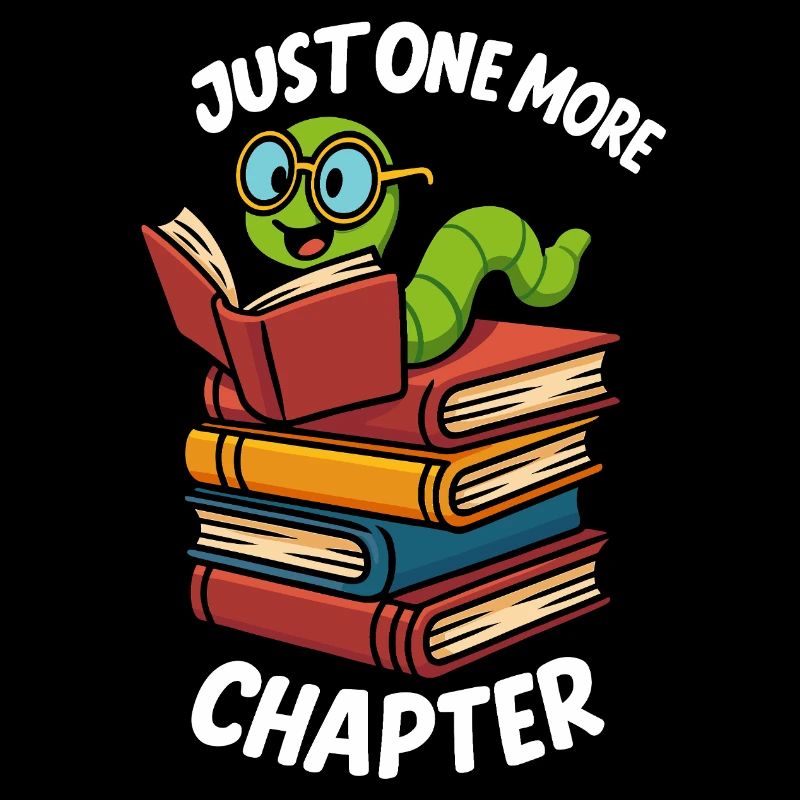 Just One More Chapter Buchwurm Design