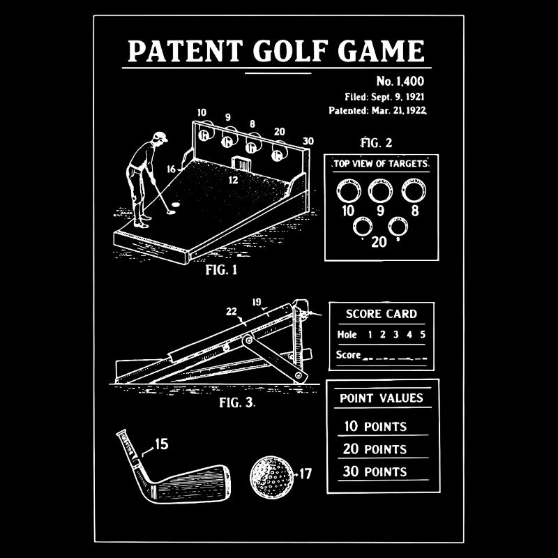 Plan de jeu de golf breveté