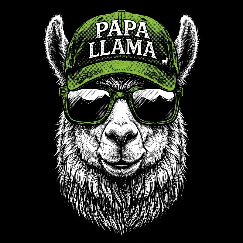 Conception de la casquette Papa Llama