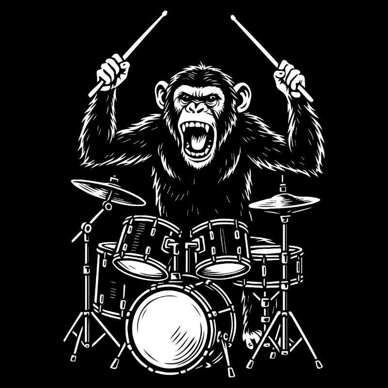 Drumming Chimp Band