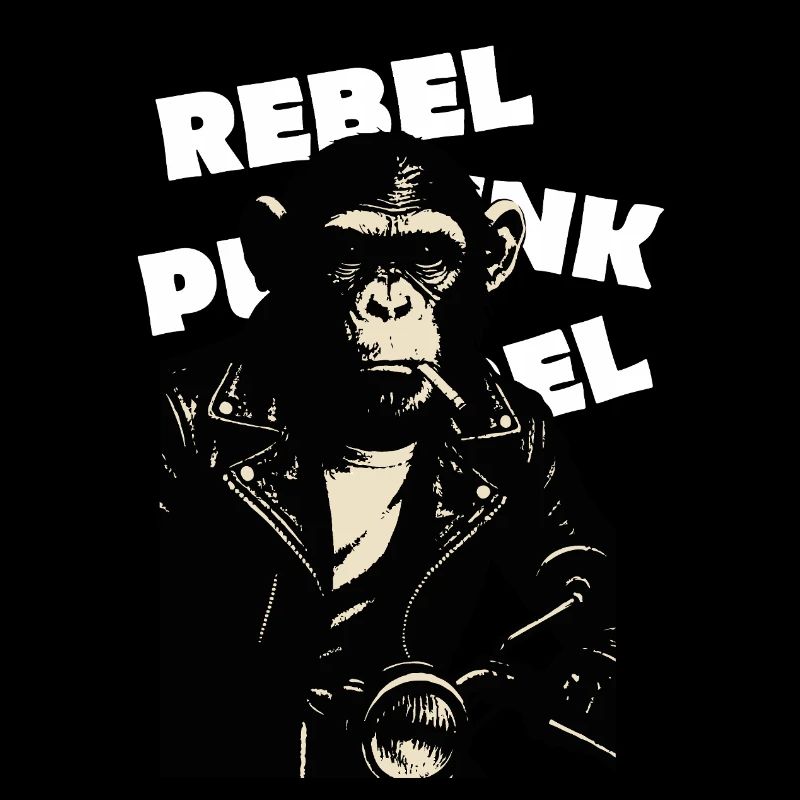 Rebellious Monkey on the motor