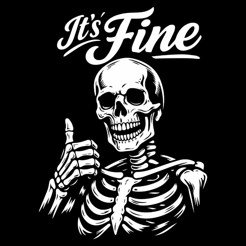 Its Fine Skeleton Thumb Up