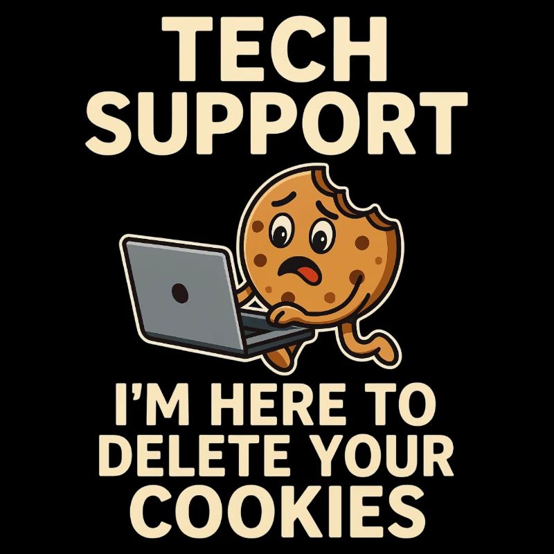 Tech Support I'm Here To Delete Your Cookies