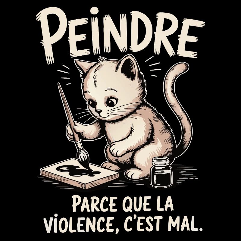 Peindre parce que la violence c'est mal