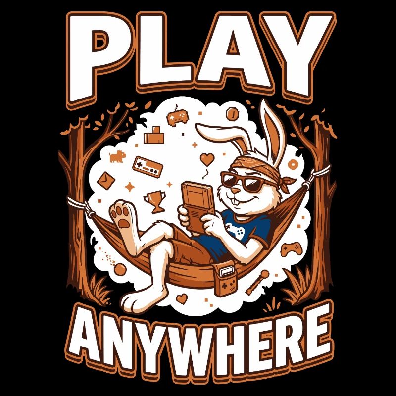 Jeu de Bunny dans les Hamacs