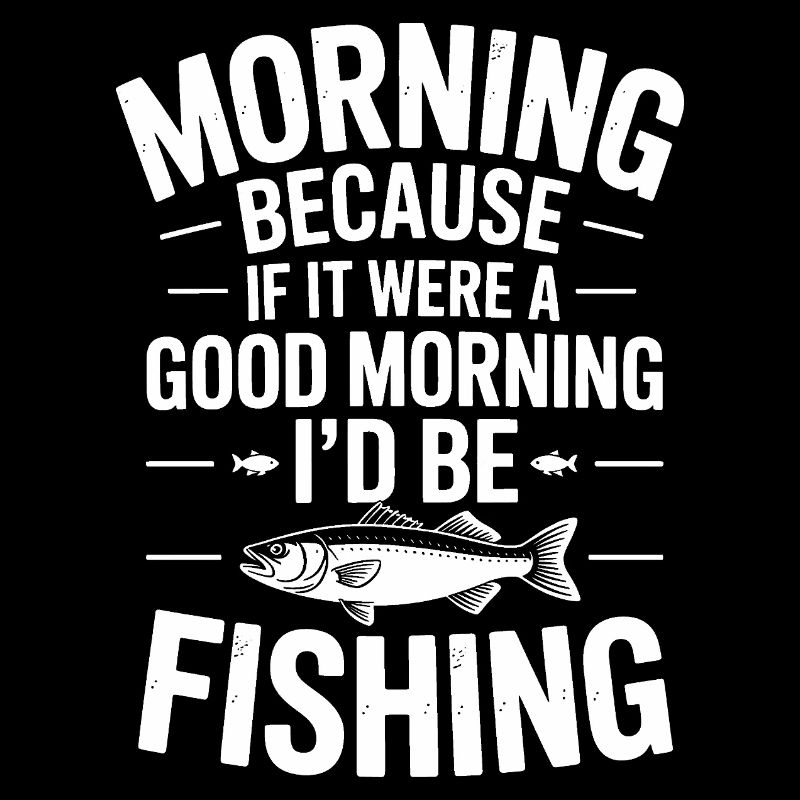 Tee de pêche matinale